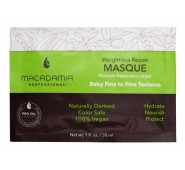 Macadamia neapsunkinanti plaukų drėkinamoji kaukė Weightless Repair Masque 30ml